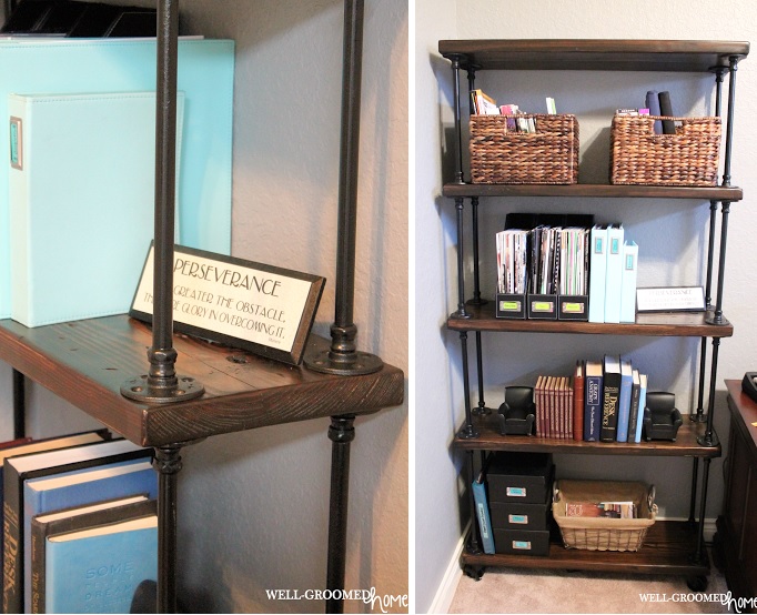 Another pipe bookcase design