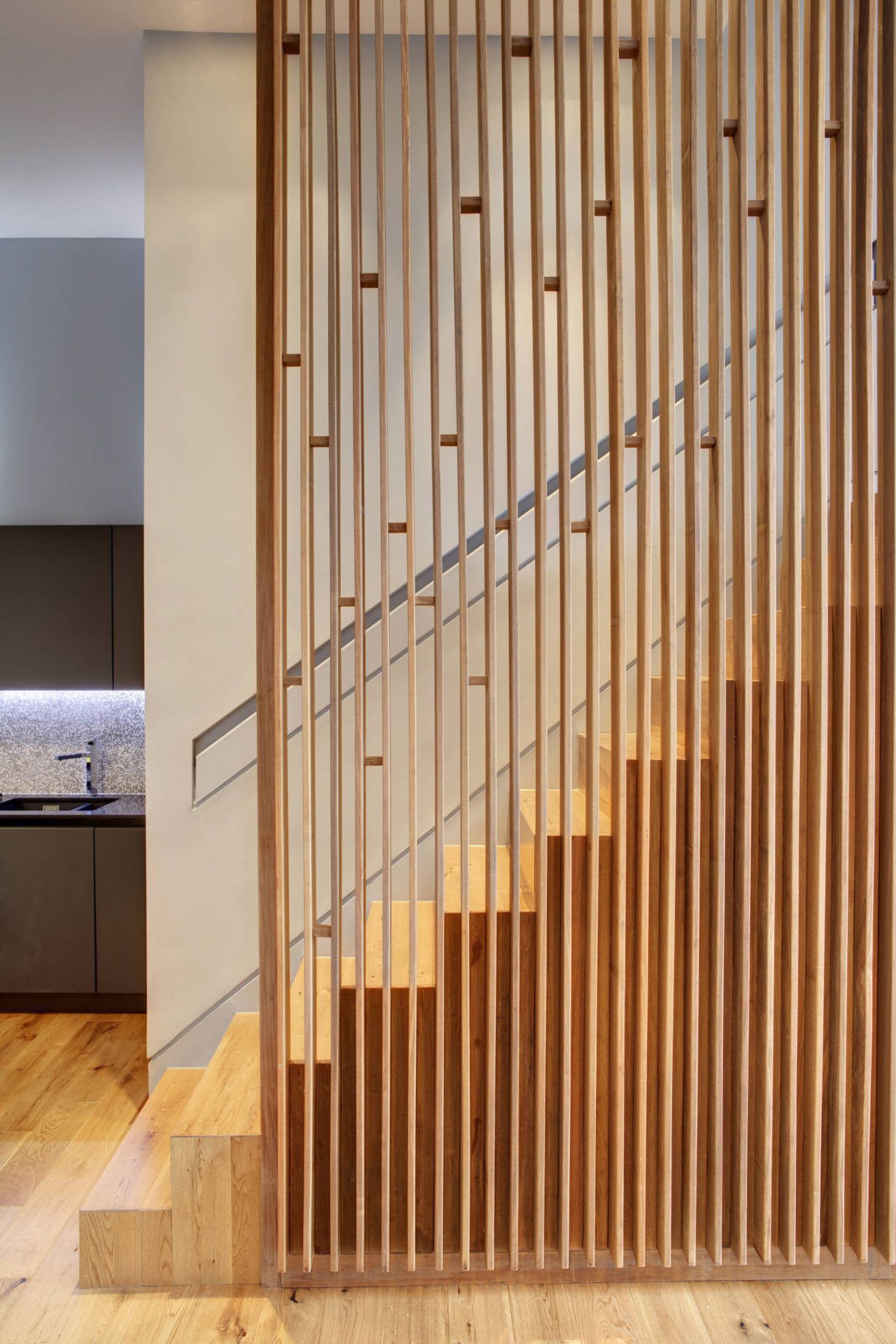 Apartment at Bow Quarter Staircase Screen