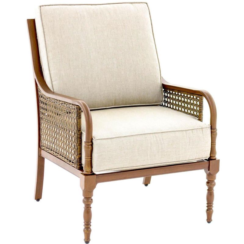 Arabella Aluminum Patio Club Chair Sunbrella Cast Ash Cushions By Lakeview Outdoor Designs