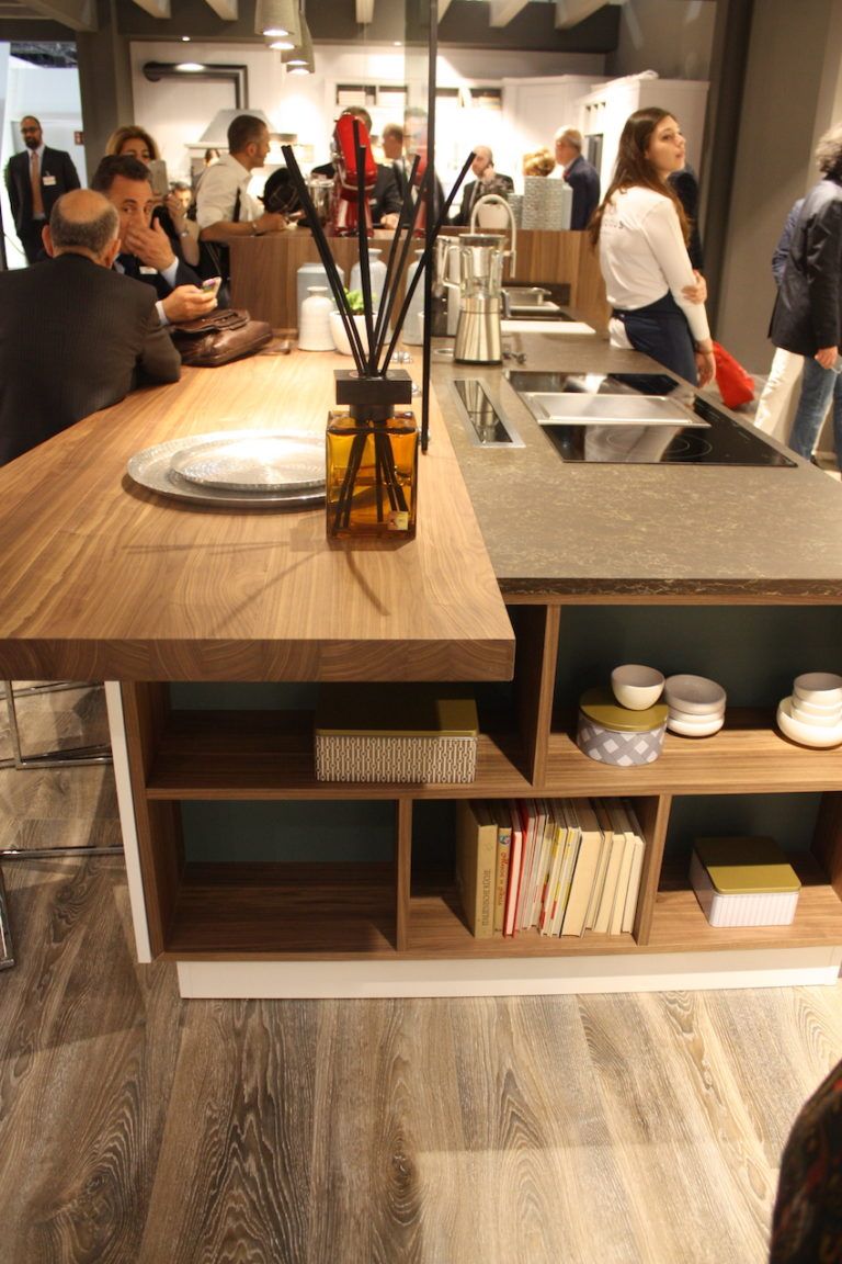 Arrex wood kitchen island