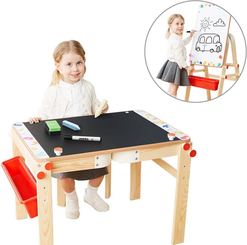 Art Easel for Kids Art Table with Storag