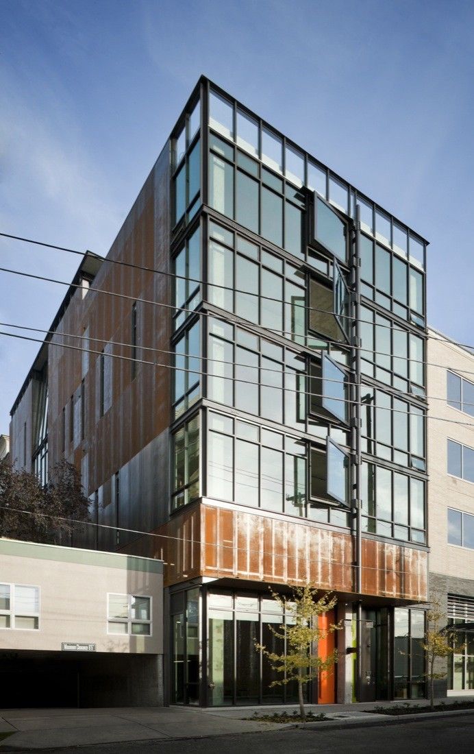 Art Stable building by Olson Kundig Architects with Corten Facade