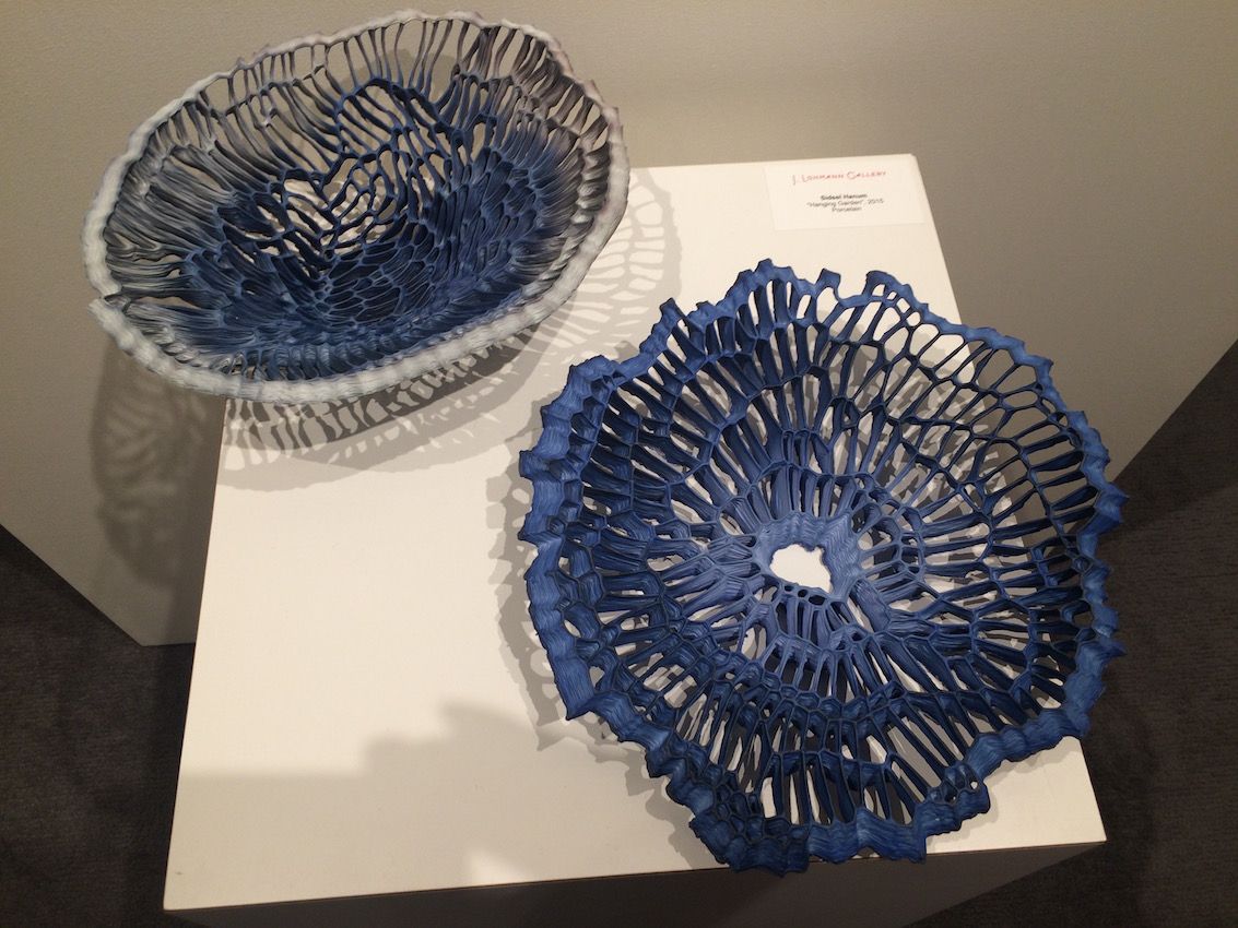 Artist Sidsel Hanum created these bowls, whose openwork is visually engaging.