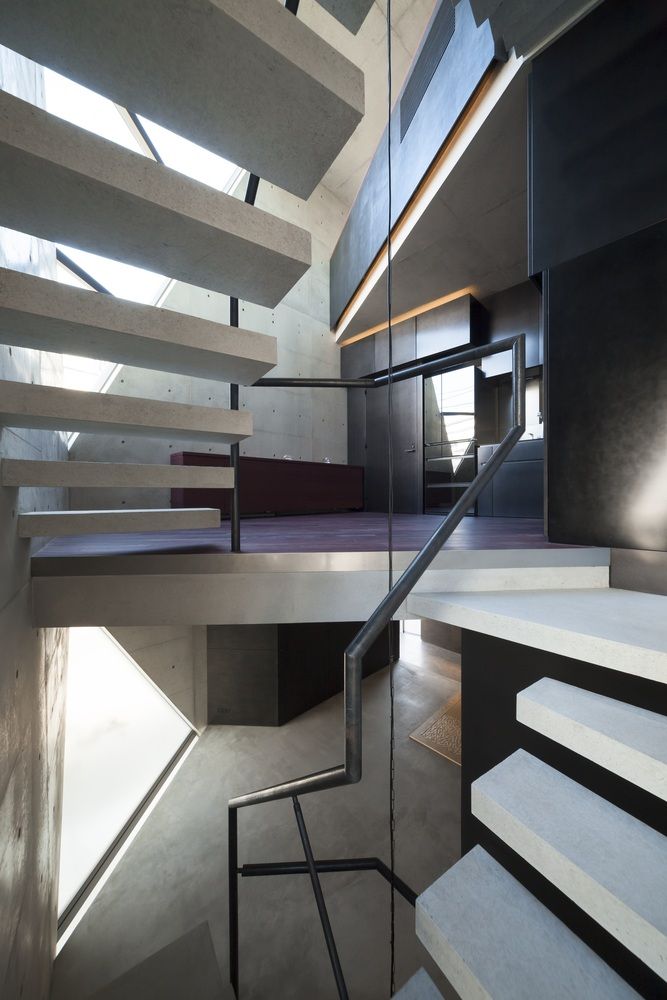 Atelier Tekuto Concrete Japan House Stairs