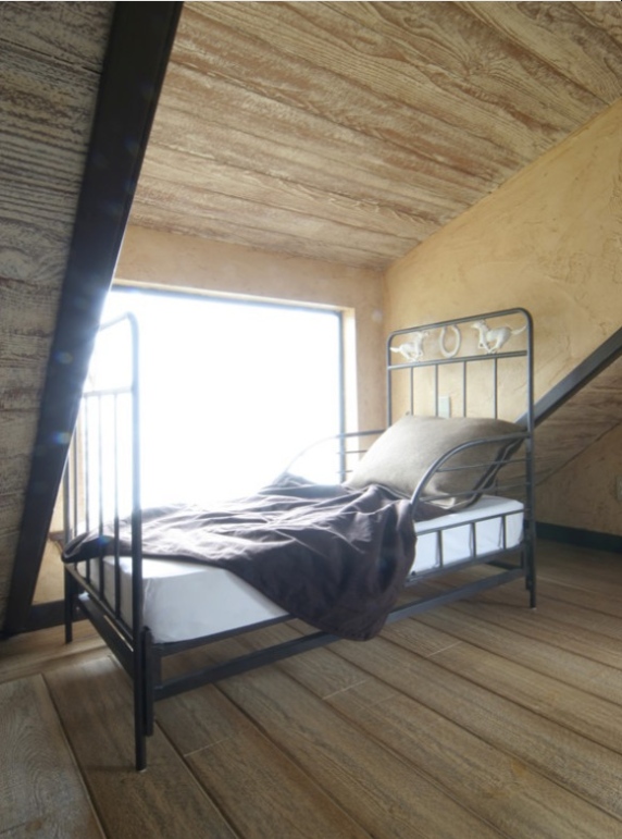 Attic simple bed frame