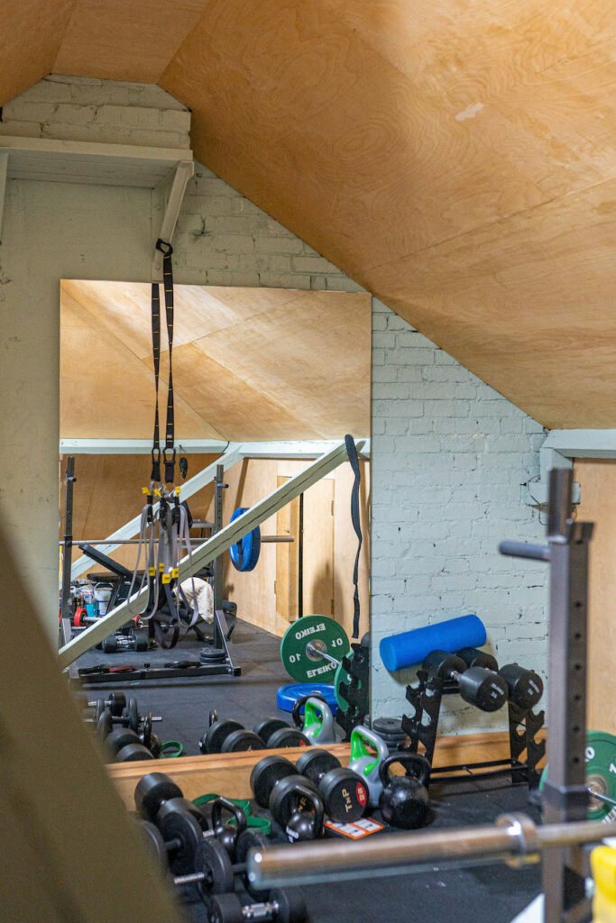 Attic workout space 683x1024