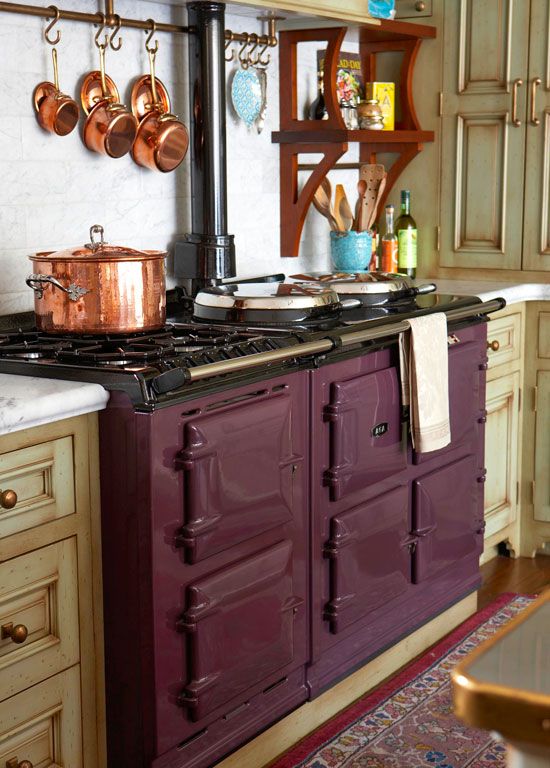 Aubergine and copper