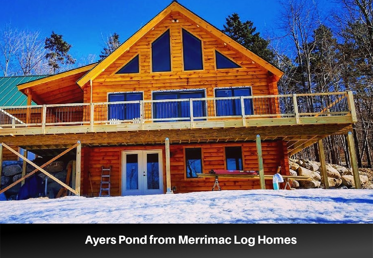 Ayers Pond from Merrimac Log Homes