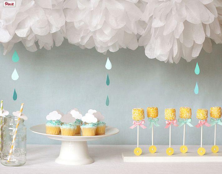 Baby shower raining theme