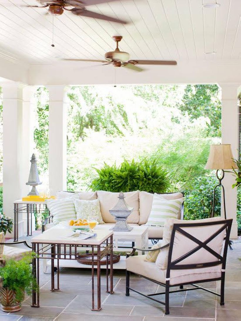 Back porch indoor accents