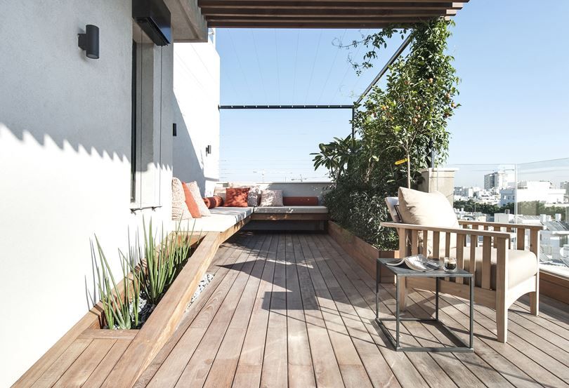 Balcony house backyard and pergola