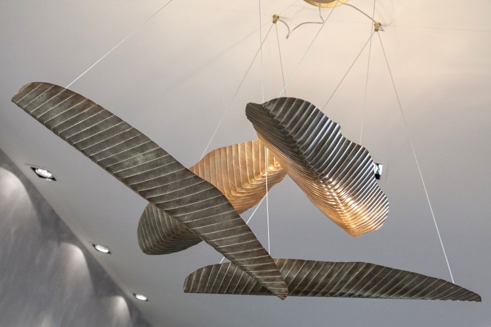 Bananas suspended lighting from Ginger and Jagger