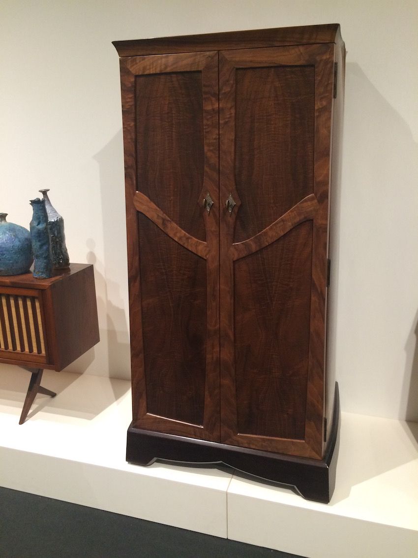 Bar Cabinet 2015 by Master woodworker David Exner. He calls his works “the antiques of the future.”