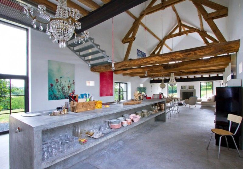 Barn Conversion in Burgundy by Josephine Interior Design