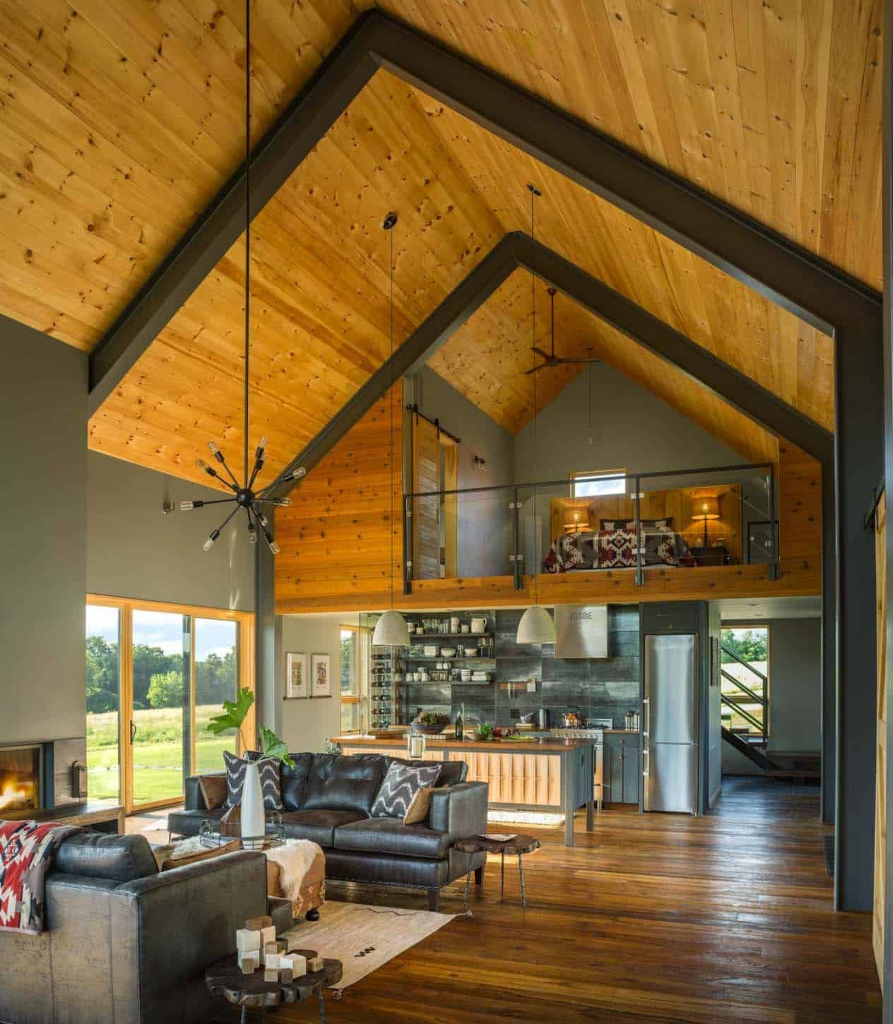 Modern Barn House interior design