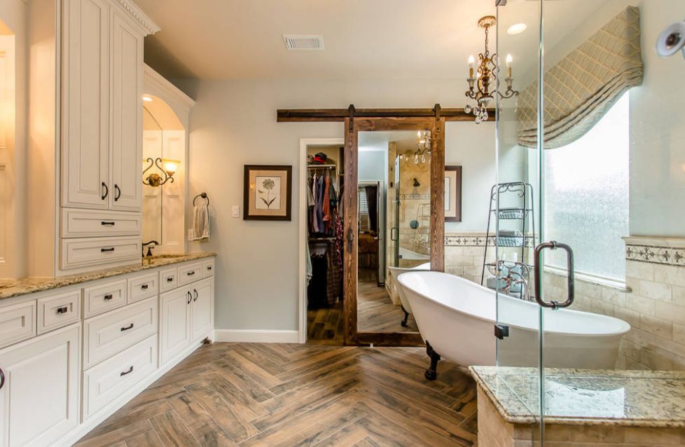 Barn wood style - over the door mirror