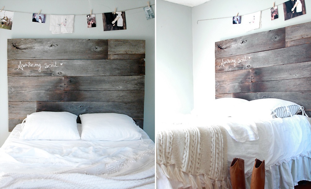 Barnwood Headboard DIY