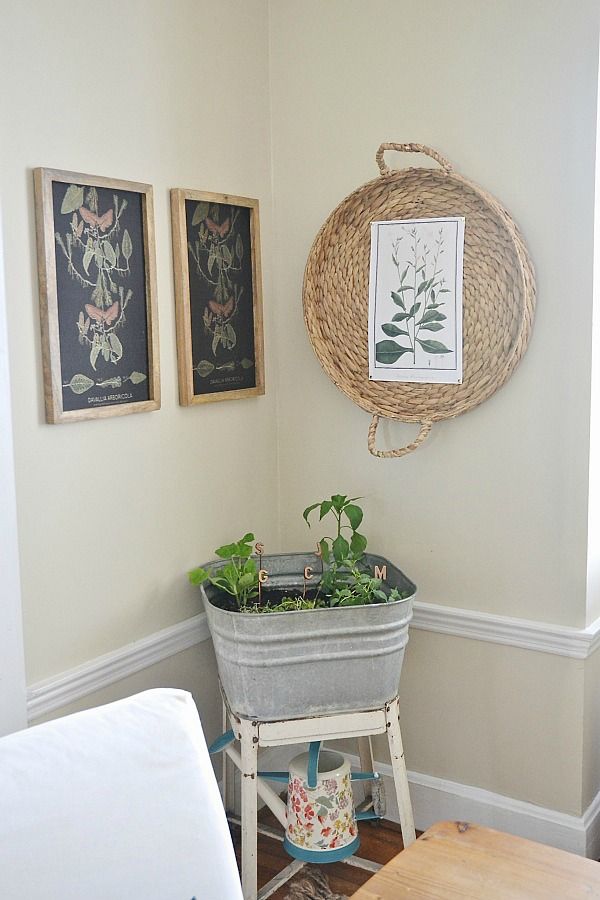 Basket and wall art display