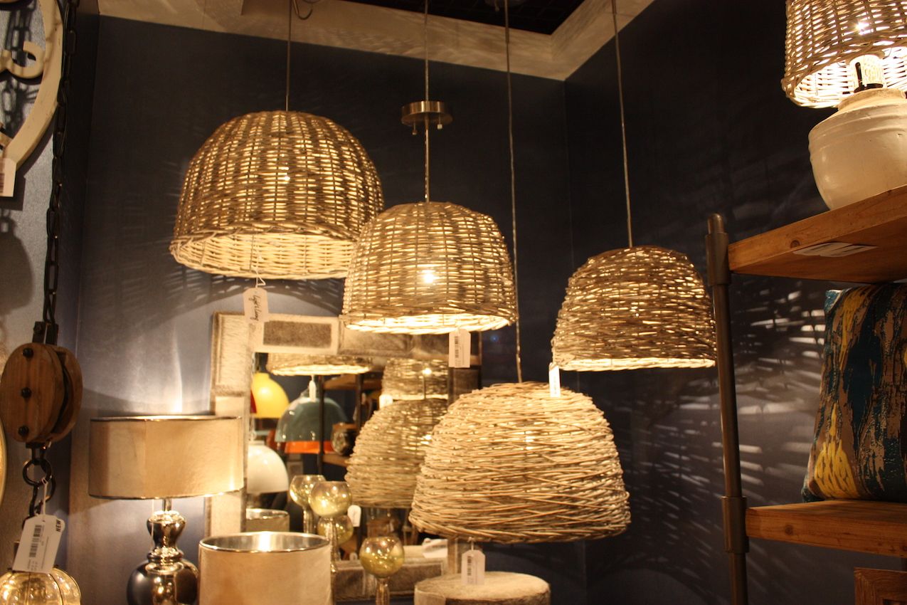 Basket pendant light and Living