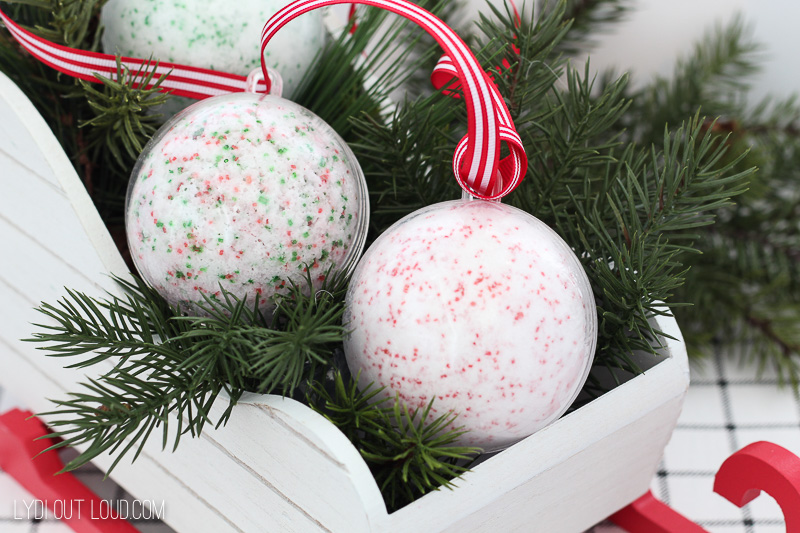Bath bomb christmas ornaments