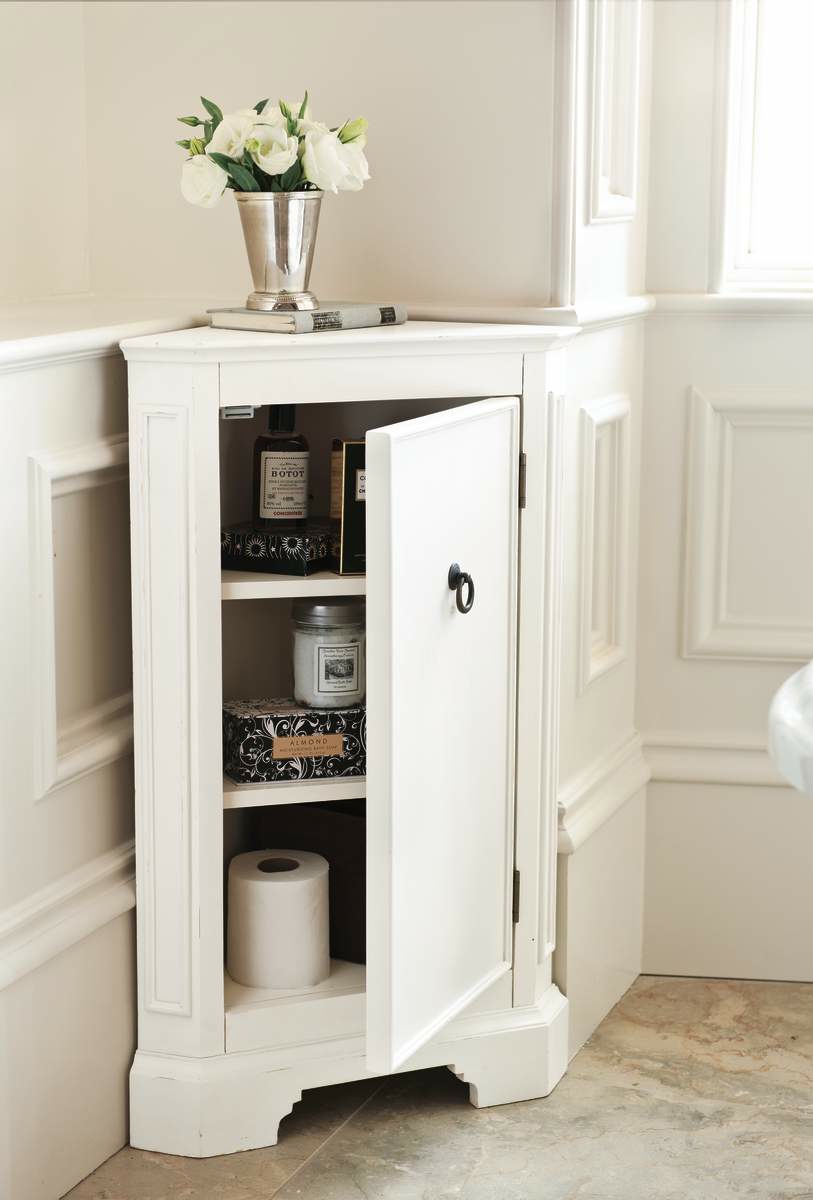 Small Corner Bathroom Cabinet Ideas Painted White Cabinet