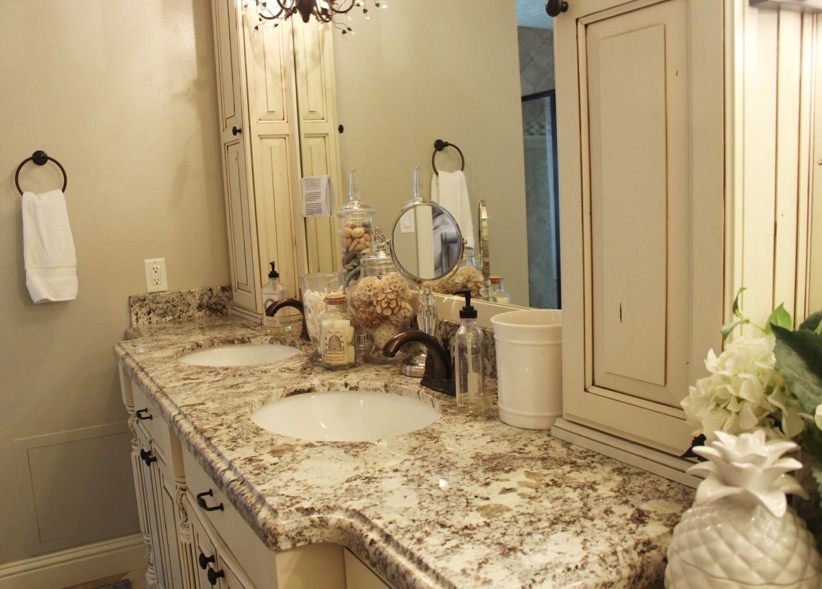 Bathroom Layout countertop for the vanity