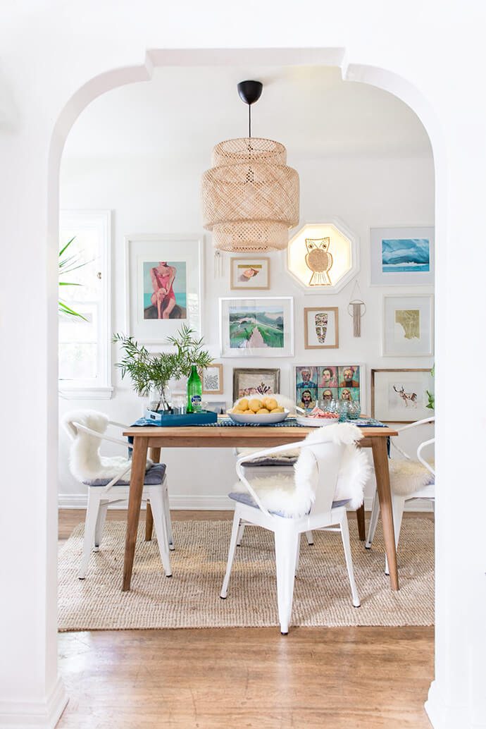 Beachy boho dining