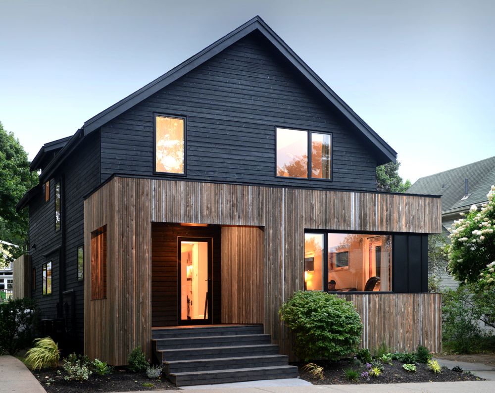 Beautiful Black exterior Elm House - Canada