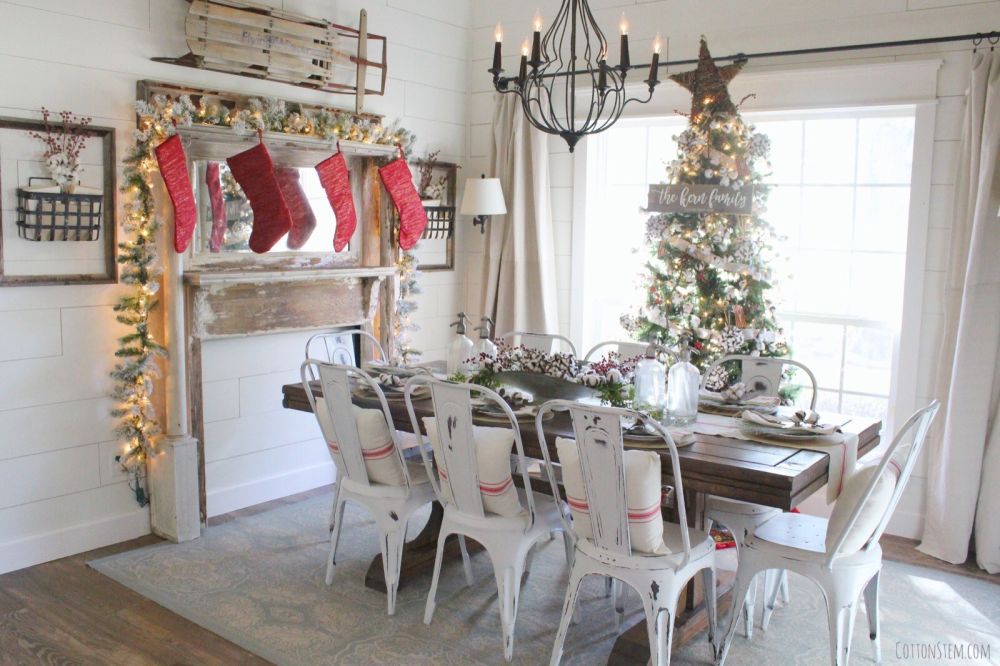 Beautiful Farmhouse Interior design for Christmas