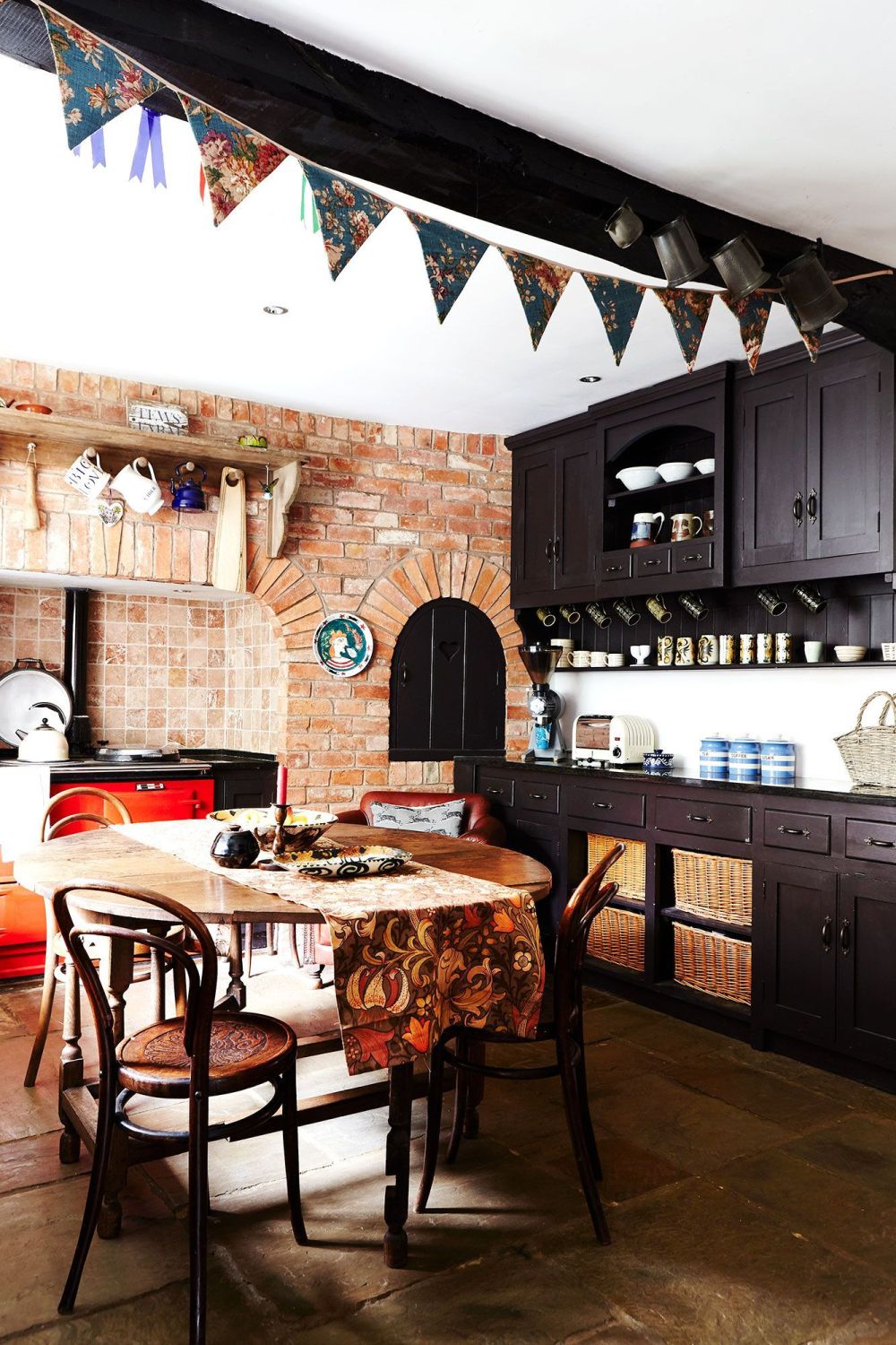 Beautiful Interior of Georgian Style Home Kitchen