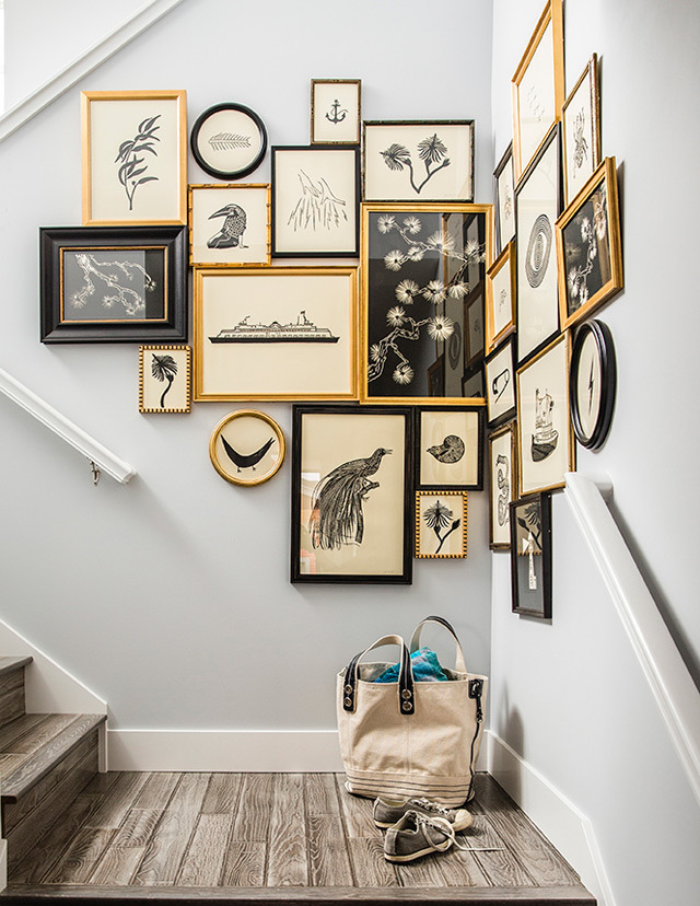 Beautiful Photo Collages for Staircase