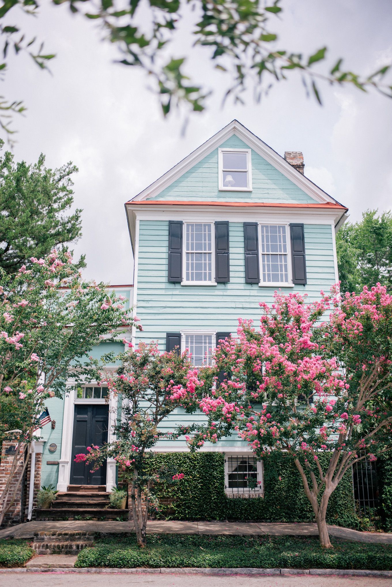 Beautiful mint house exterior design