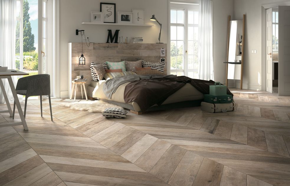 Classic Herringbone Pattern Wood Floors