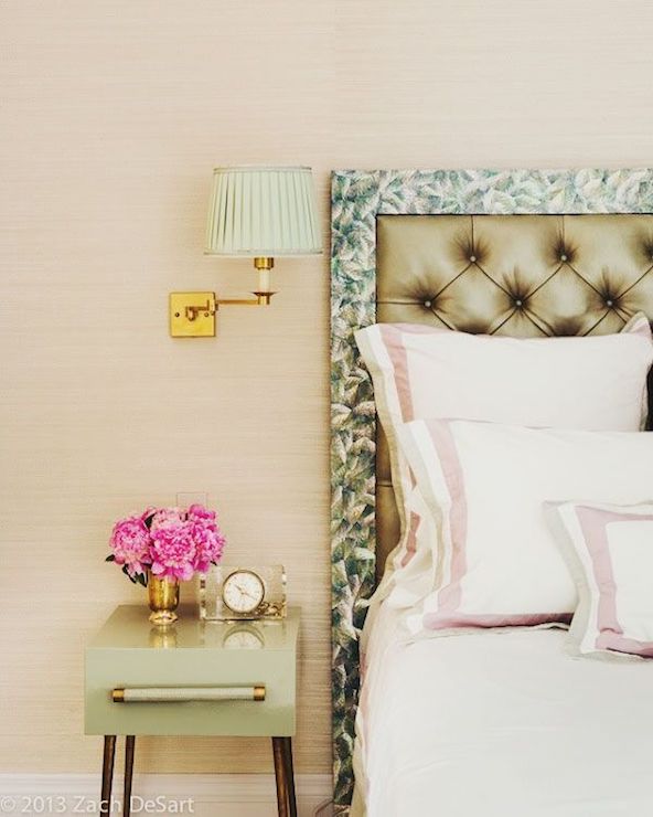 Bedroom night stand mint color