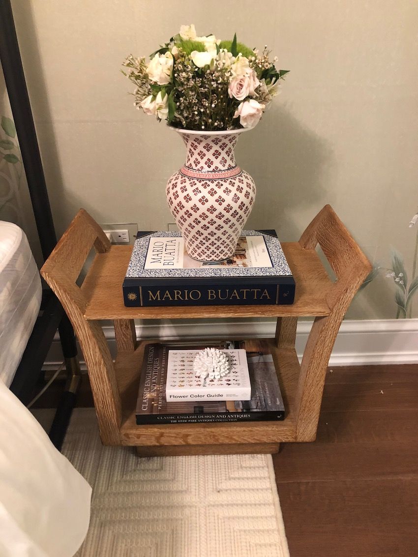 Vintage tables make fabulous nightstands.