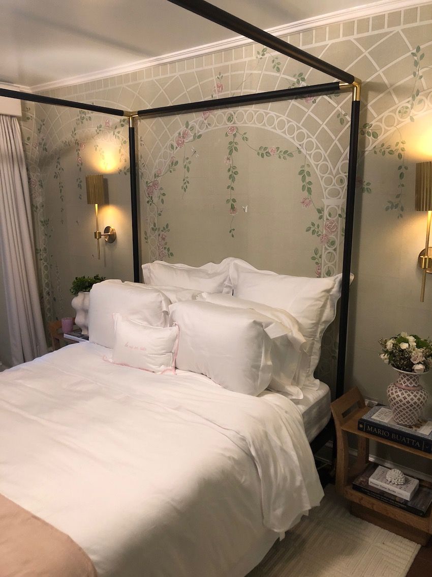Light airy, the guest bedroom invites you to snuggle in and dream away.