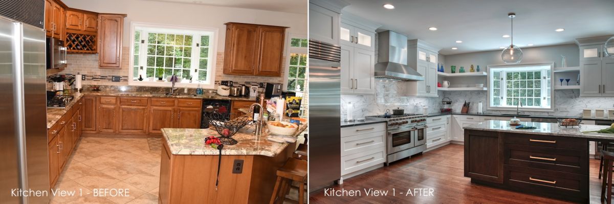 Before and after master kitchen northen virginia