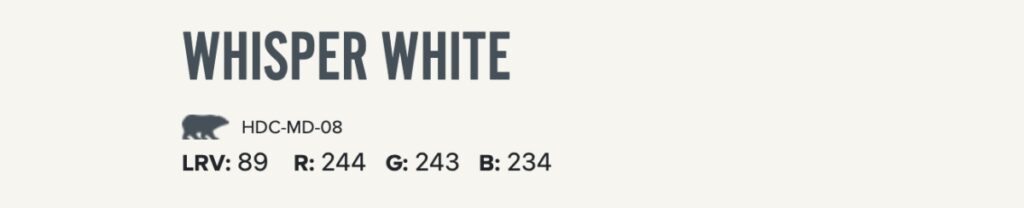 Behr Whisper White