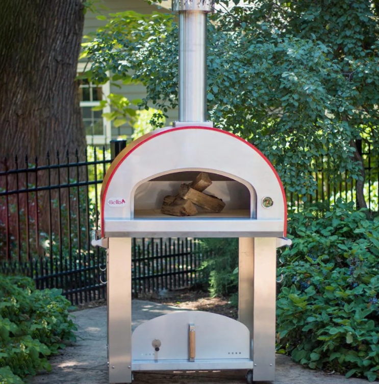 Bella Grande 32-Inch Outdoor Wood-Fired Pizza Oven On Cart