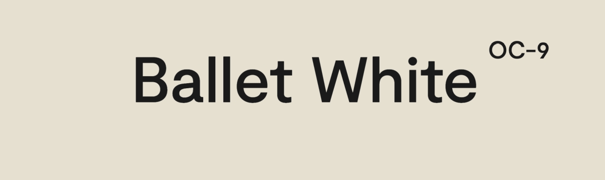Benjamin Moore Ballet White