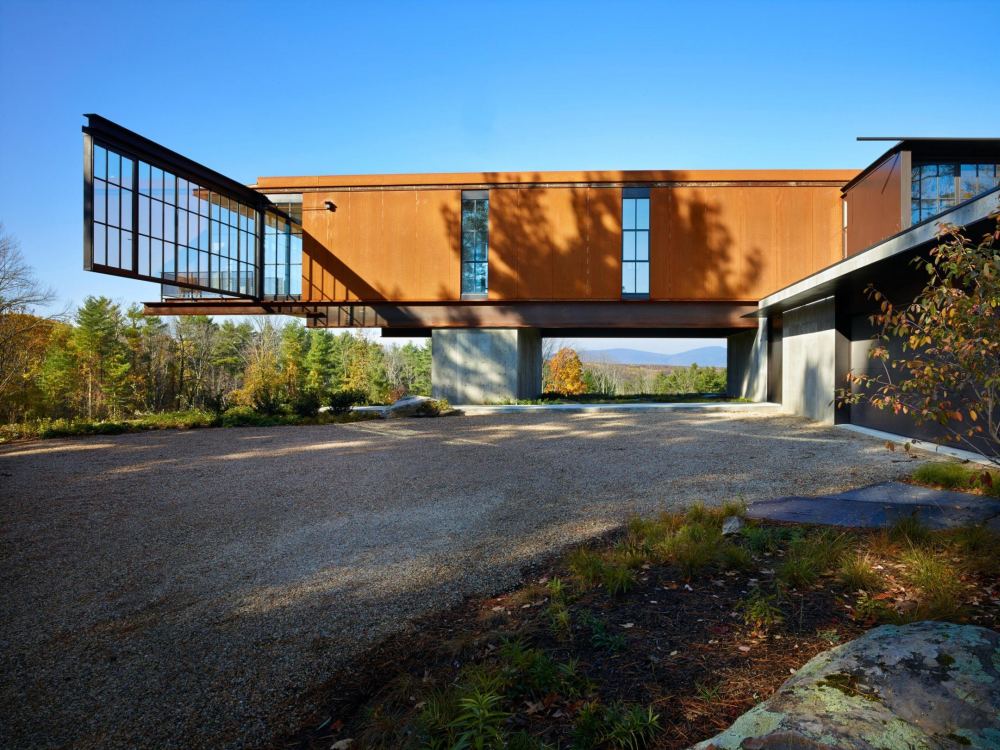 Berkshire Residence by Olson Kundig Berkshires Mass  United States cantilever