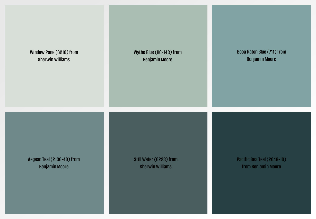 Best Teal Front Door Colors