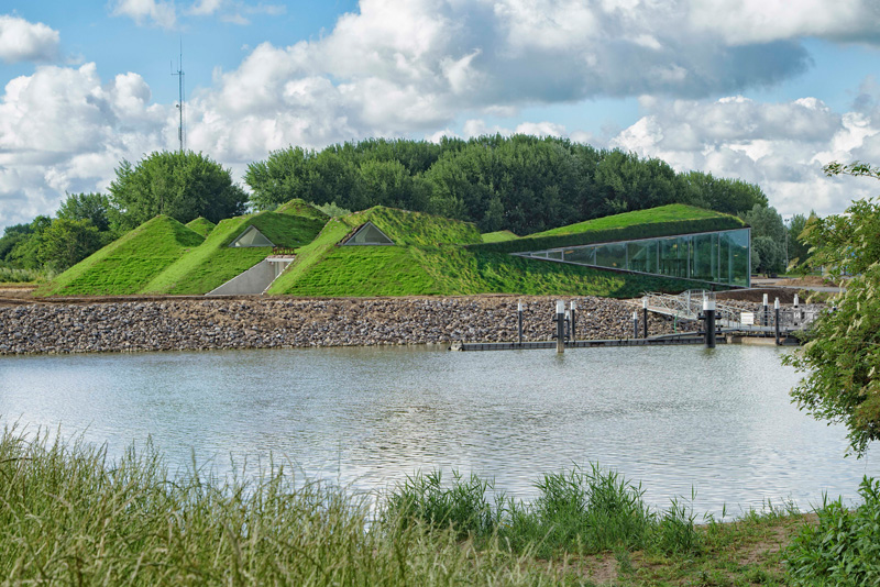 Biesbosch Museum Covered with Grass Architecture