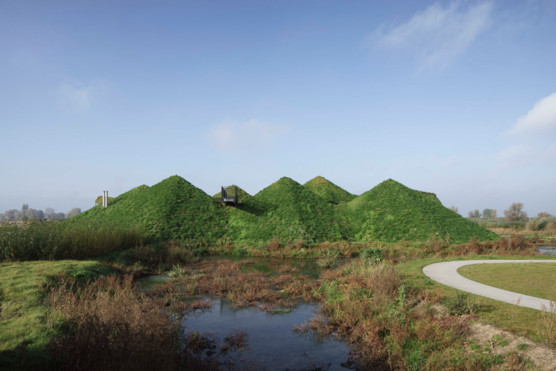 Biesbosch Museum Covered with Grass path to top