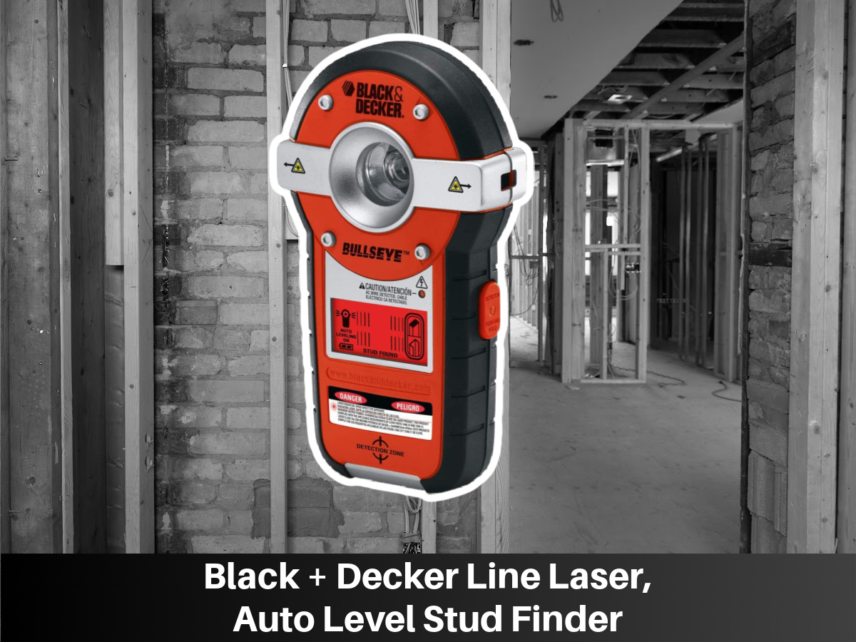 Black + Decker Line Laser, Auto Level Stud Finder