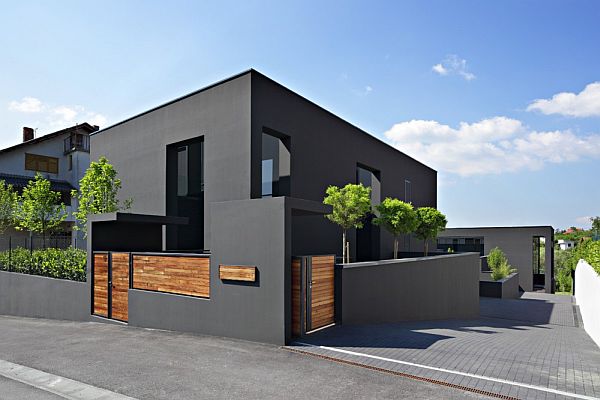 Black House Facade in Zagreb