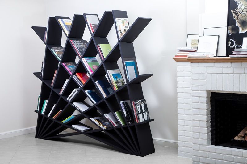 Black Maryam Pousti Bookcase of Studio Pousti