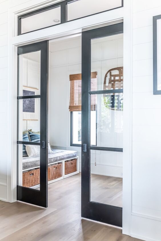 Black Pocket Doors