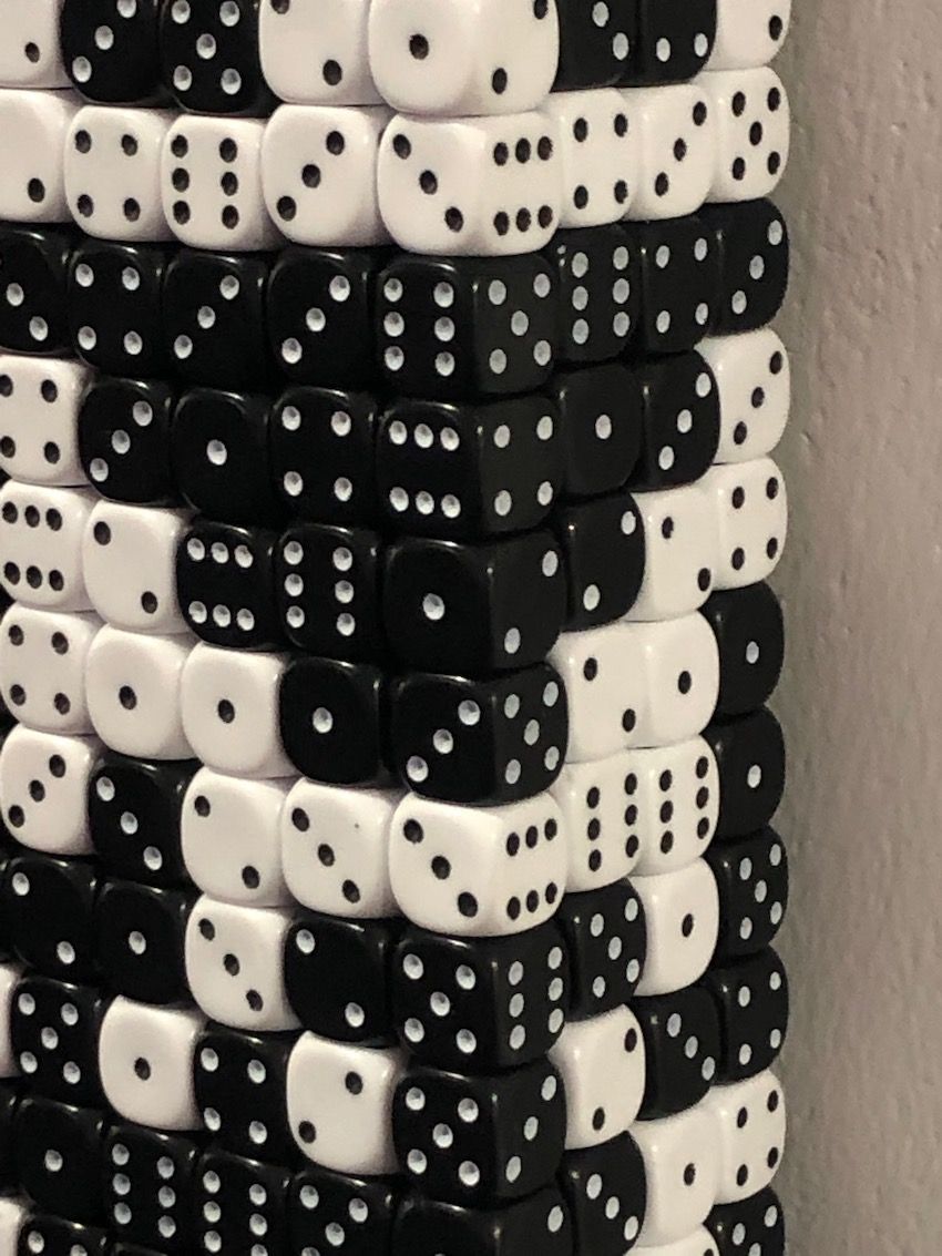 A closer look at the dice.