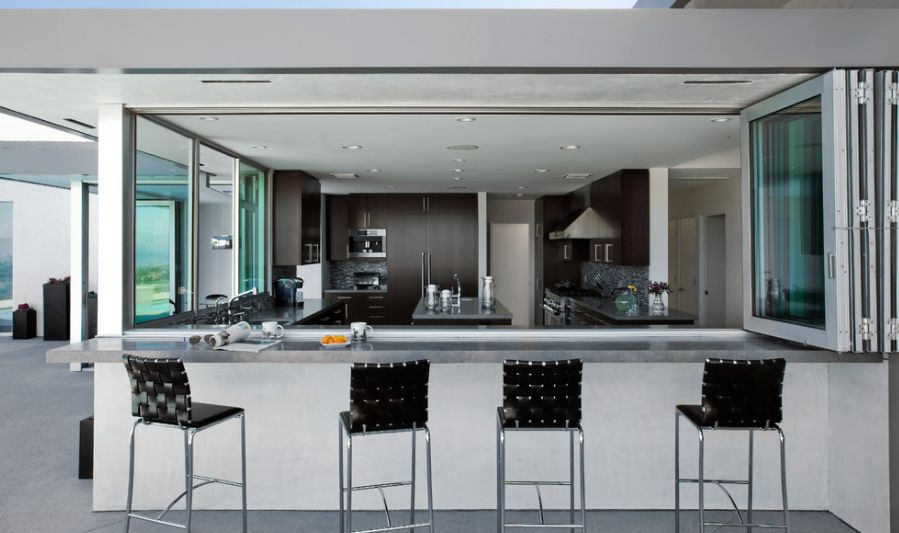 Black bar chairs